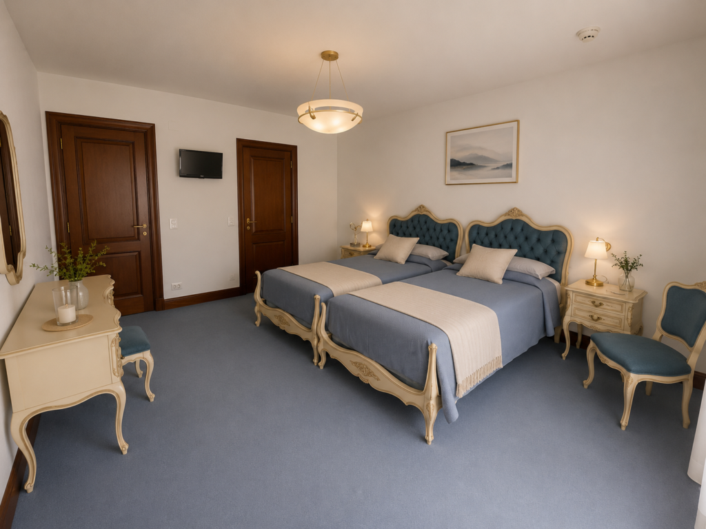 Ejemplo de habitación orientada al jardín